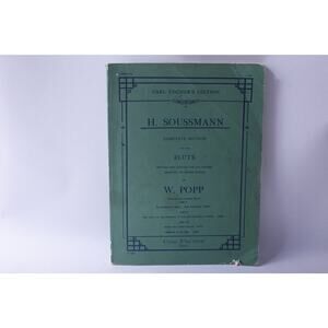 H. Soussmann, Carl Fischer's Edition, Musical Book, Sheet Music, Piano Scores,